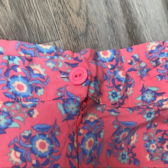 Lulu’s Coral Floral Skirt - Picture 3 of 3